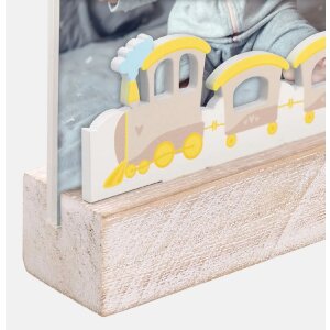 ZEP Acryl en houten fotolijst Daniele Verticaal 10x15 cm trein decoratie