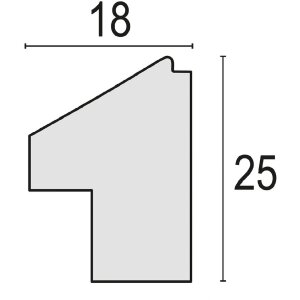 ZEP PS Lijst Levanto A 13x18 cm Bruin
