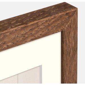 ZEP Houten fotolijst Malmo Bruin 30x30 cm met passe-partout 20x20 cm