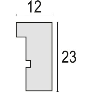 ZEP Houten fotolijst Malmo Bruin 30x30 cm met passe-partout 20x20 cm