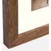 ZEP Houten fotolijst Malmo Bruin 30x30 cm met passe-partout 20x20 cm