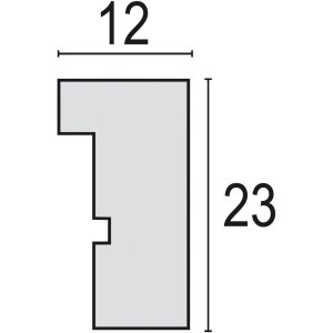 ZEP Houten fotolijst Malmo Wit 30x30 cm met passe-partout 20x20 cm
