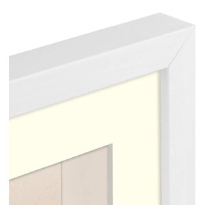 ZEP Houten fotolijst Malmo Wit 10x15 cm met passe-partout 7x10 cm