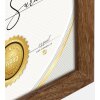 ZEP houten certificaat frame bruin 29,7x42 cm DIN A3