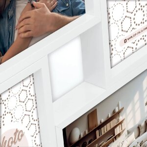 ZEP MDF lijst Bari Wit voor 4 fotos 10x15 cm