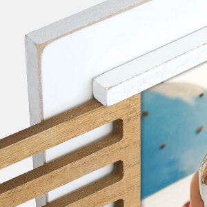 ZEP Houten fotolijst Ravello voor 2 fotos 10x15 cm Wit Natuur