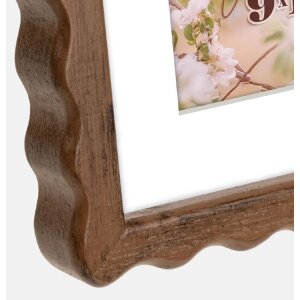 ZEP Houten fotolijst Lione Bruin 20x30 cm met passe-partout 15x20 cm