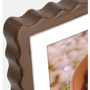 ZEP Houten fotolijst Lione Bruin 13x18 cm met passe-partout 9x13 cm