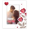 ZEP Houten fotolijst Giselle 10x15 cm wit hart bloemen