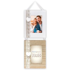 ZEP Photo Gallery Dafne Houten Fotolijst 2x 10x15 cm Hart...