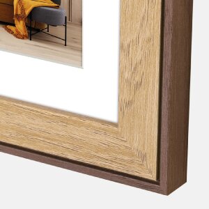 ZEP fotogalerie Lugo fotolijst voor 3 fotos 10x15 cm houtlook wandmontage