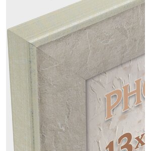 ZEP fotolijst Colmar grijs 15x20 cm polystyreen houtlook met voet