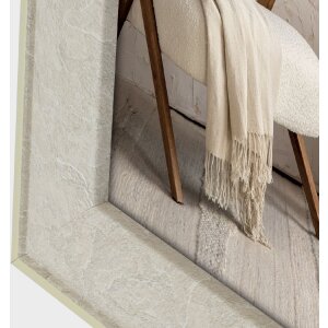 ZEP fotolijst Colmar grijs 15x20 cm polystyreen houtlook met voet