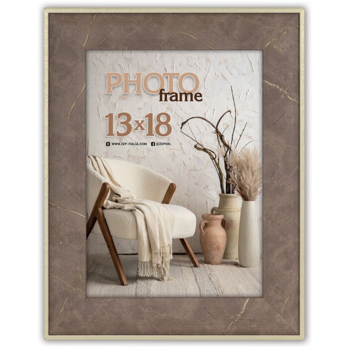 ZEP Colmar fotolijst bruin 10x15 cm hout look