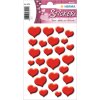 herma decoratieve etiketten magie rode harten, steen 1 vel