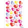 herma decoratieve etiketten magic dot hartjes, folie 1 vel