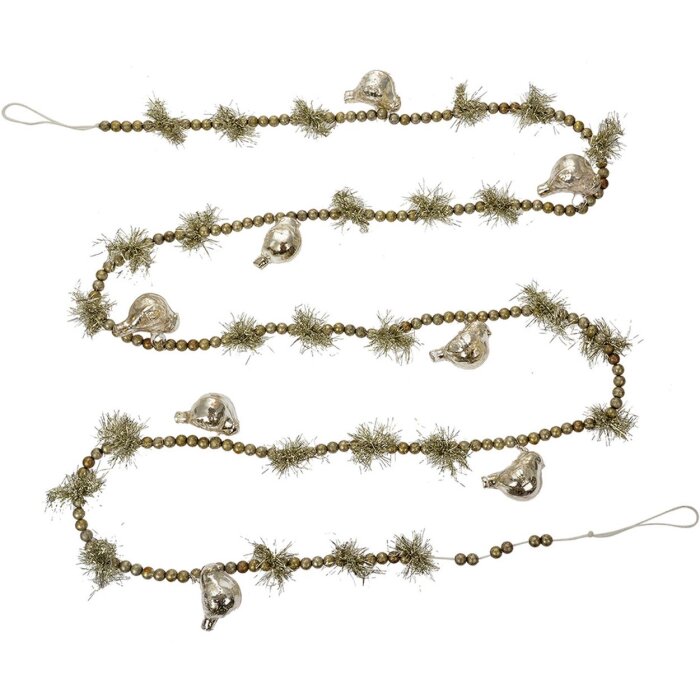 Clayre & Eef 65989 Kerstslinger zilver 180 cm ijzer landelijke stijl