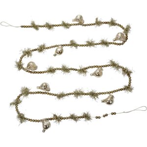 Clayre & Eef 65989 Kerstslinger zilver 180 cm ijzer...