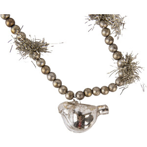 Clayre & Eef 65989 Kerstslinger zilver 180 cm ijzer...