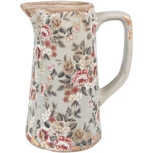 Clayre & Eef Decoratiekan Landelijke Stijl Kan Grijs...