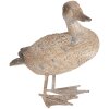 Clayre & Eef Decoratieve Eend Grijsbruin Polyresin 22x15x21 cm