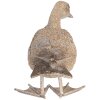 Clayre & Eef Decoratieve Eend Grijsbruin Polyresin 22x15x21 cm
