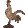 Clayre & Eef 6PR5481 Decoratieve Haan Beige Bruin 26x13x33 cm Polyresin