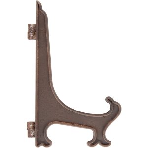 Clayre & Eef Decoratiebord Keramiek Beige Roze 25x18 cm Vintage Stijl