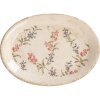 Clayre & Eef Decoratiebord Keramiek Beige Roze 25x18 cm Vintage Stijl
