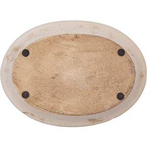Clayre & Eef Decoratief bord 25x18x3 cm Beige Rood...