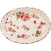 Clayre & Eef Decoratief Bord 6CE2028 Keramiek Beige Roze 25x18x3 cm Vintage