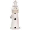 Clayre & Eef 6H2409 Decoratieve Vuurtoren Wit Ø 10x30 cm Landelijke stijl