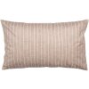 Clayre & Eef Kussenhoes 30x50 cm Bruin Wit Landelijke Stijl Polyester