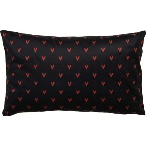 Clayre & Eef BHS36-4 Kussenhoes 30x50 cm Zwart Wit Romantisch Design