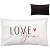Clayre & Eef BHS36-4 Kussenhoes 30x50 cm Zwart Wit Romantisch Design