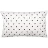 Clayre & Eef BHS36-5 Kussenhoes 30x50 cm Wit Zwart