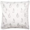 Clayre & Eef BNS21 Kussenhoes 45x45 cm Beige met grijs konijntje motief