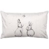 Clayre & Eef Kussenhoes BNS36-1 30x50 cm Landelijke stijl Beige Grijs Konijn