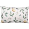Clayre & Eef LEL36 Kussenhoes 30x50 cm Beige Geel Landelijke Stijl Polyester