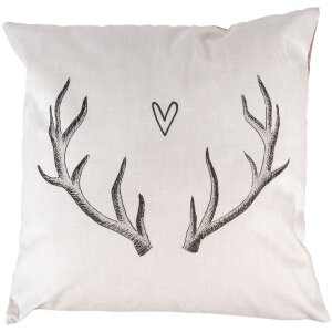 Clayre & Eef NWV20-1 Kussenhoes 45x45 cm Beige Bruin...
