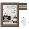 ZEP fotolijst Levanto polystyreen honingraat structuur helder glas groen bruin grijs