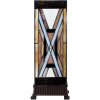 LumiLamp 5LL-6359 Tiffany Tafellamp Bruin Beige 17x17x44 cm E27 40W