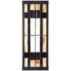 LumiLamp 5LL-6362 Tiffany Wandlamp Beige Bruin 14x16x40cm E27 Glas Metaal