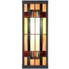 LumiLamp 5LL-6362 Tiffany Wandlamp Beige Bruin 14x16x40cm E27 Glas Metaal