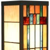 LumiLamp 5LL-6362 Tiffany Wandlamp Beige Bruin 14x16x40cm E27 Glas Metaal