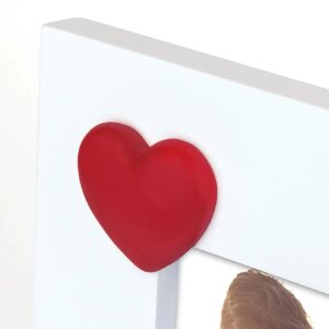 ZEP Houten fotolijst Giselle Wit Hart Bloemen 10x15 cm of 13x18 cm