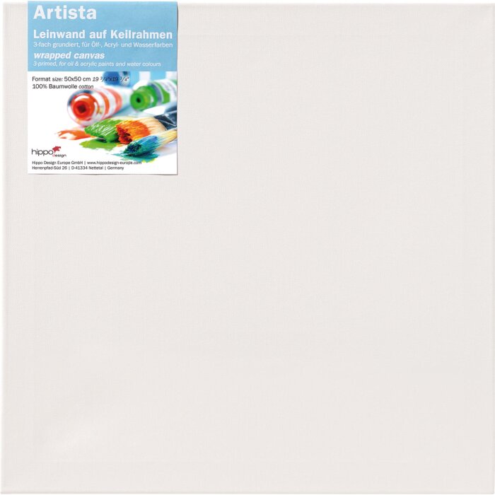 Walther Canvas op Keilraam 70x70 cm - voor Olie, Acryl en Waterverf