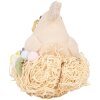 Clayre & Eef sierkip landelijke stijl beige 10x11x13 cm