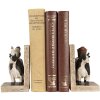Clayre & Eef boekensteunen set koeien landelijke stijl bruin zwart 2-delig polyresin