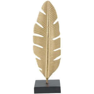 Mauro Ferretti decoratief beeld Leaf Glam Gold Zwart...